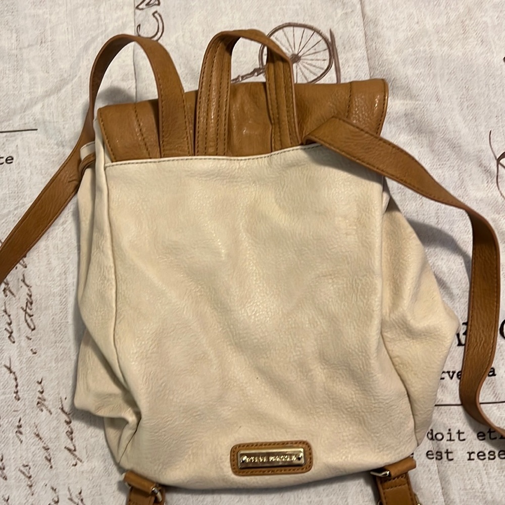 STEVE MADDEN drawstring backpack purse w/tassels